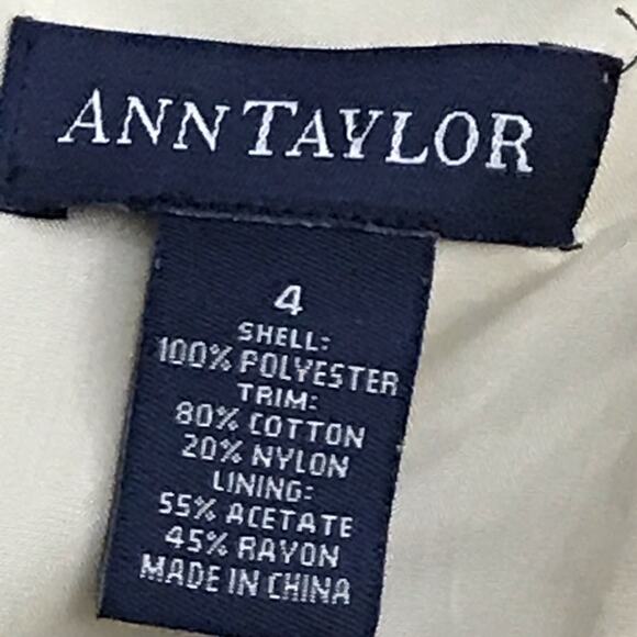 ANN TAYLOR VTG Strapless Black Satin & Lace Prom or Evening Gown 4 - Picture 10 of 12